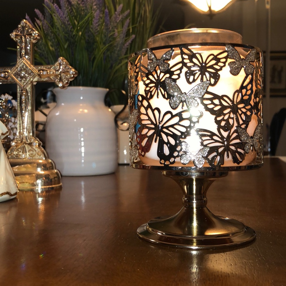 Bath and Body Works Butterfly Candle Holder